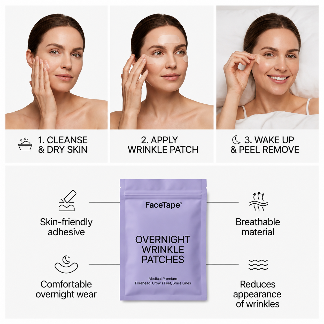 FaceTape® Wrinkle Patches