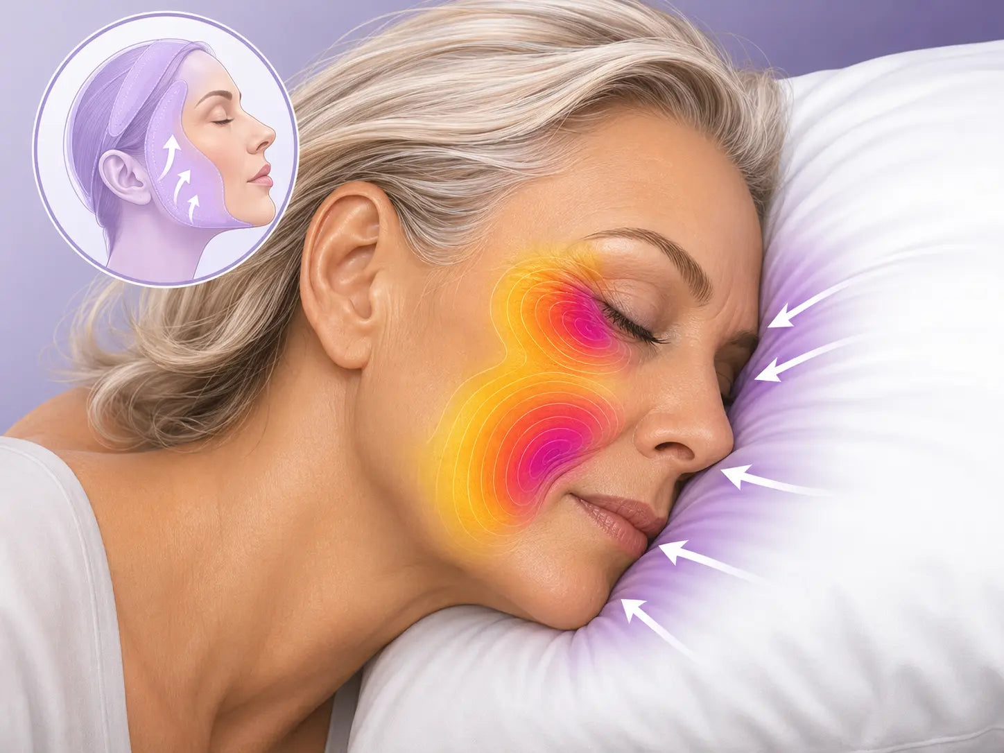 Pillow pressure map illustration